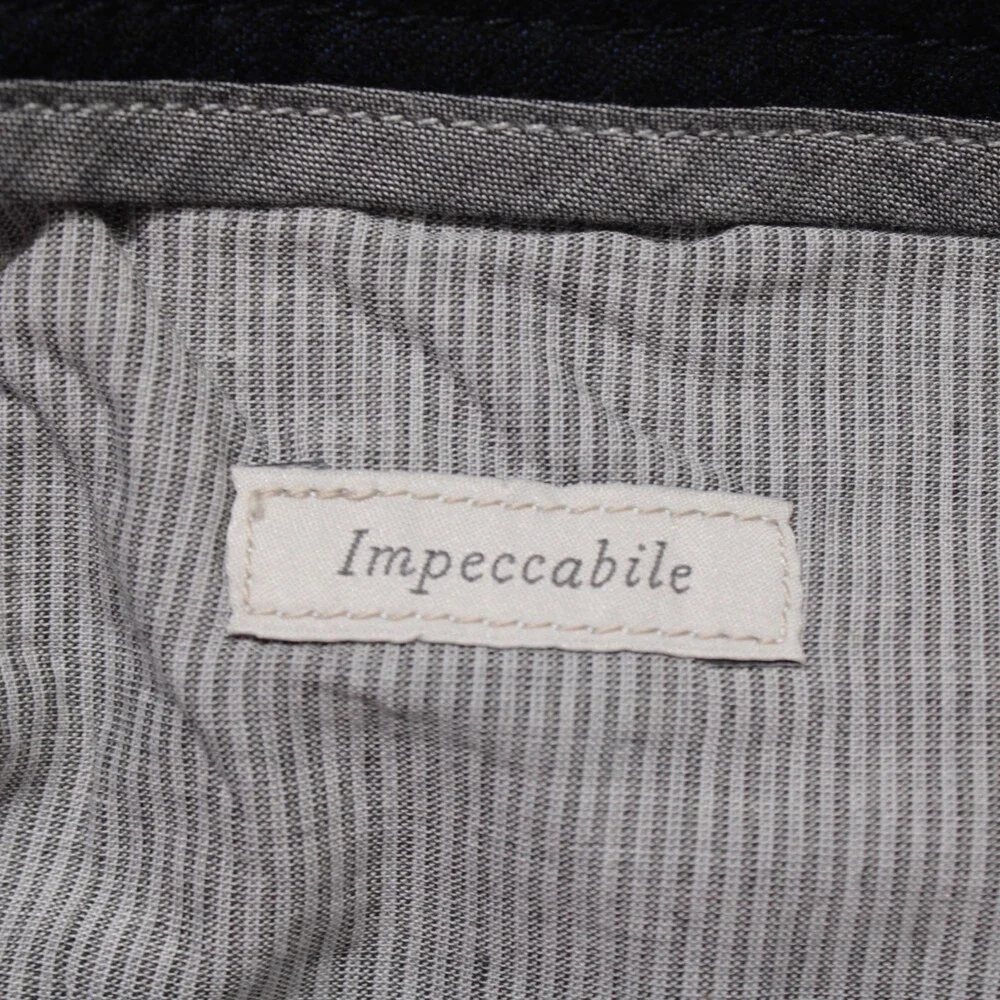 Canali NWT Dress Pants Size 48 (US 32) Jogger Fit Impeccabile in Blue 100% Wool